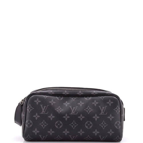 Dopp Kit Toiletry Pouch Monogram Eclipse Canvas