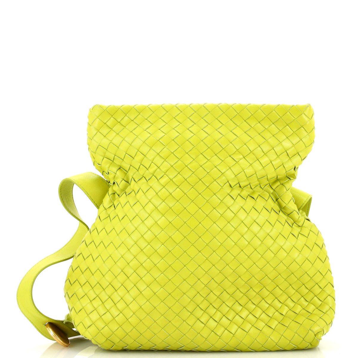 Bottega Veneta Fold Over Shoulder Bag Intrecciato Nappa Small