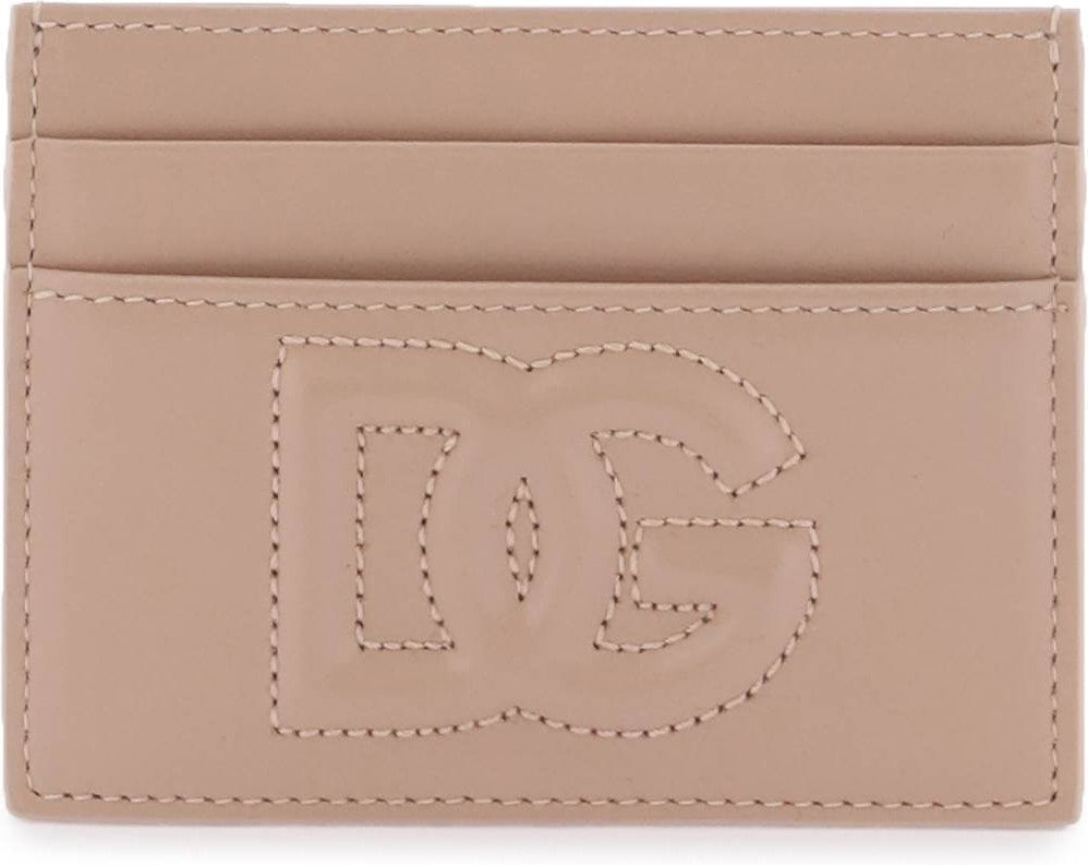 Dolce & Gabbana Women's Card Holder With Logo in Nude & Neutrals | Size UNICA | BI0330AG081