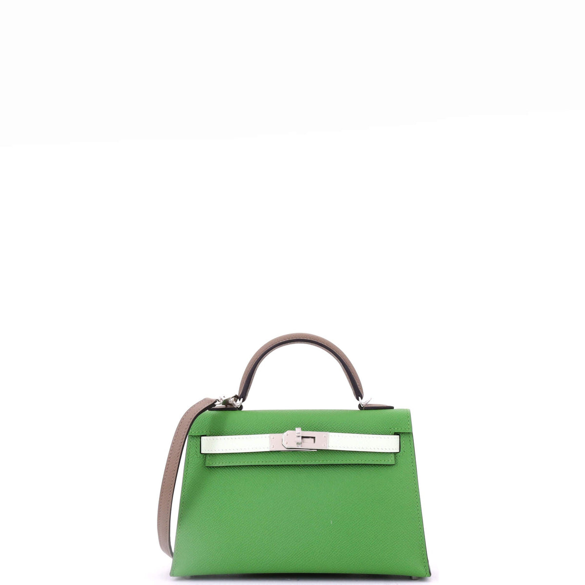 Herm?s Kelly Mini II Bag Tricolor Epsom with Palladium Hardware 20