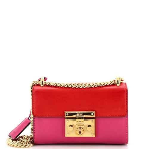 GUCCI Padlock Shoulder Bag Leather Small