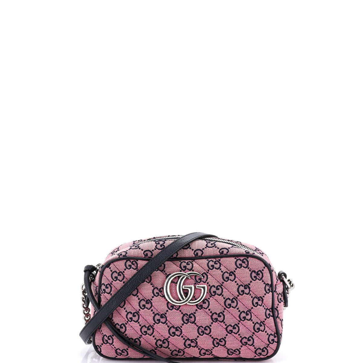 Gucci GUCCI GG Marmont Shoulder Bag Multicolor Diagonal Quilted GG Canvas Small
