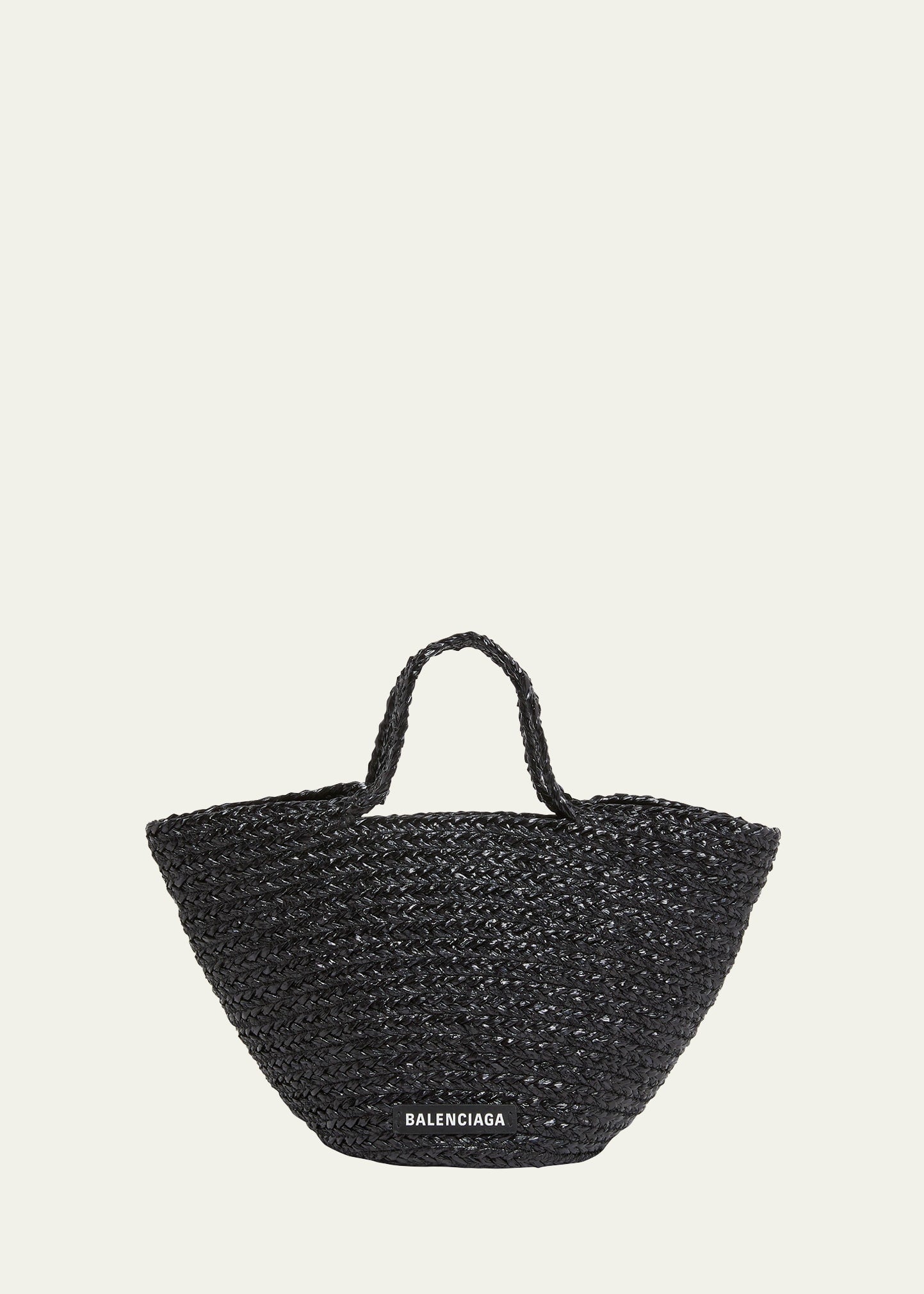 Balenciaga Ibiza Basket Raffia Top-Handle Bag