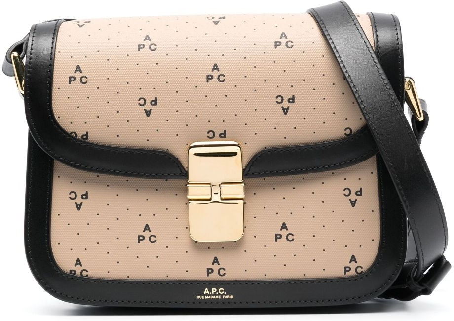 A.p.c. Women's Small Grace Shoulder Bag in Brown | Size UNICA | COGFAF61413