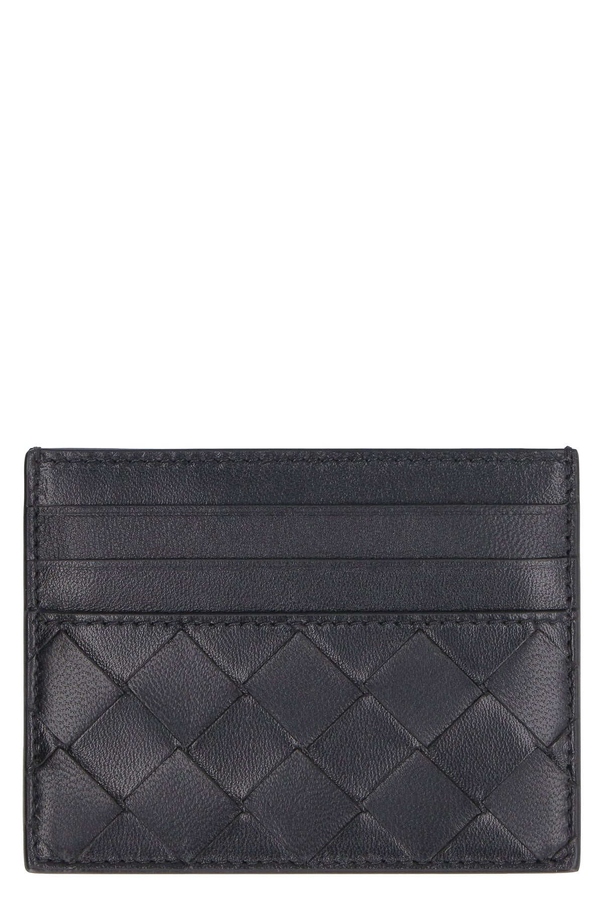 Bottega Veneta Women's Embroidered Leather Cardholder in Black | Size UNICA | 635042VCPP3