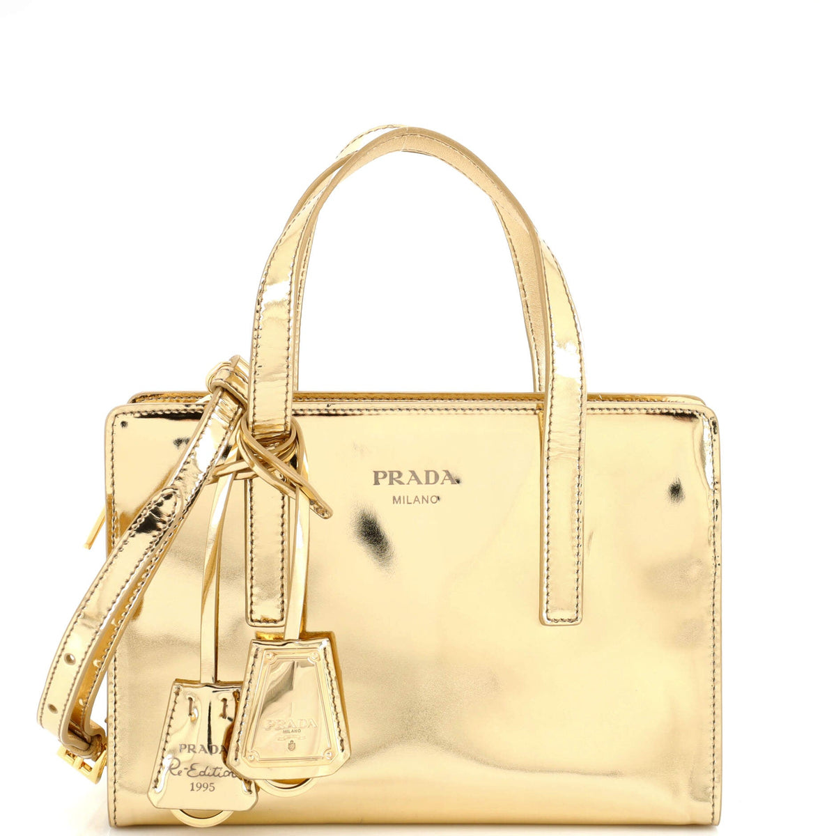 Prada PRADA Re-Edition 1995 Tote Spazzolato Leather Mini