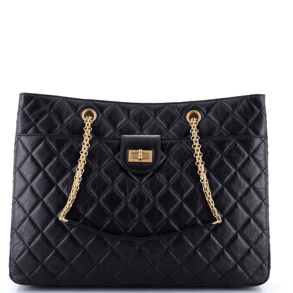 Chanel CHANEL Front Pocket Reissue 2.55 Tote Quilted Aged Calfskin