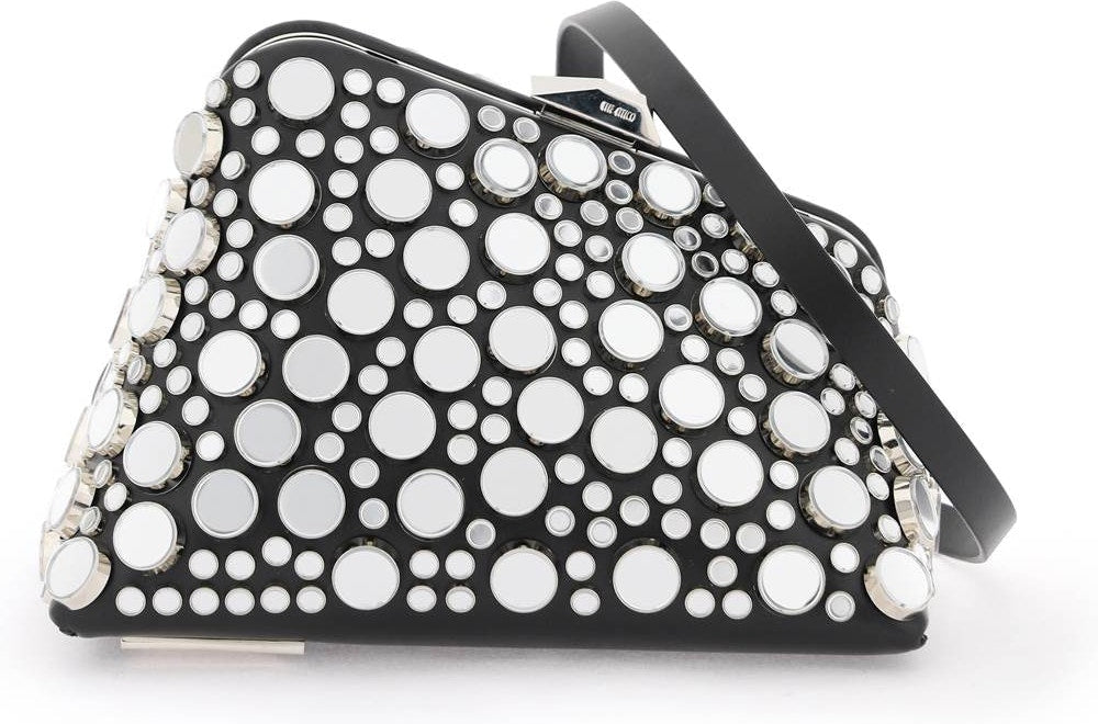 The Attico Women's Mini Midnight Clutch With Mirrored Studs in Mixed Colours | 231WAH40L019R