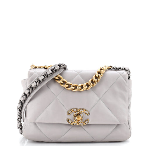 CHANEL 19 Flap Bag Quilted Leather Medium