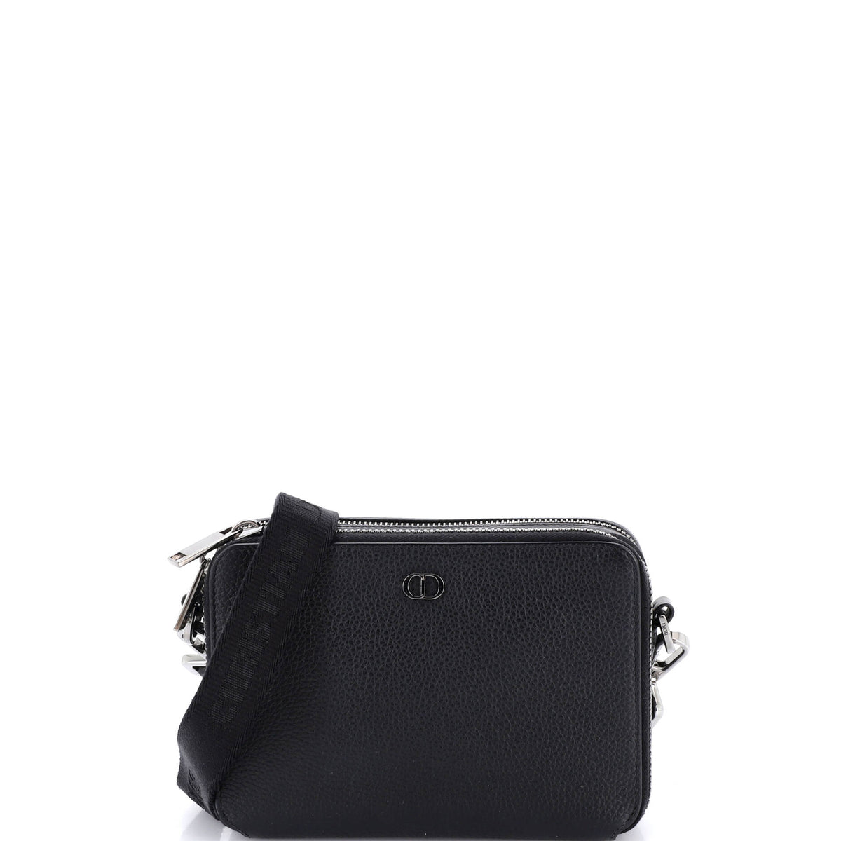 Christian Dior CD Icon Double Zip Pouch Leather