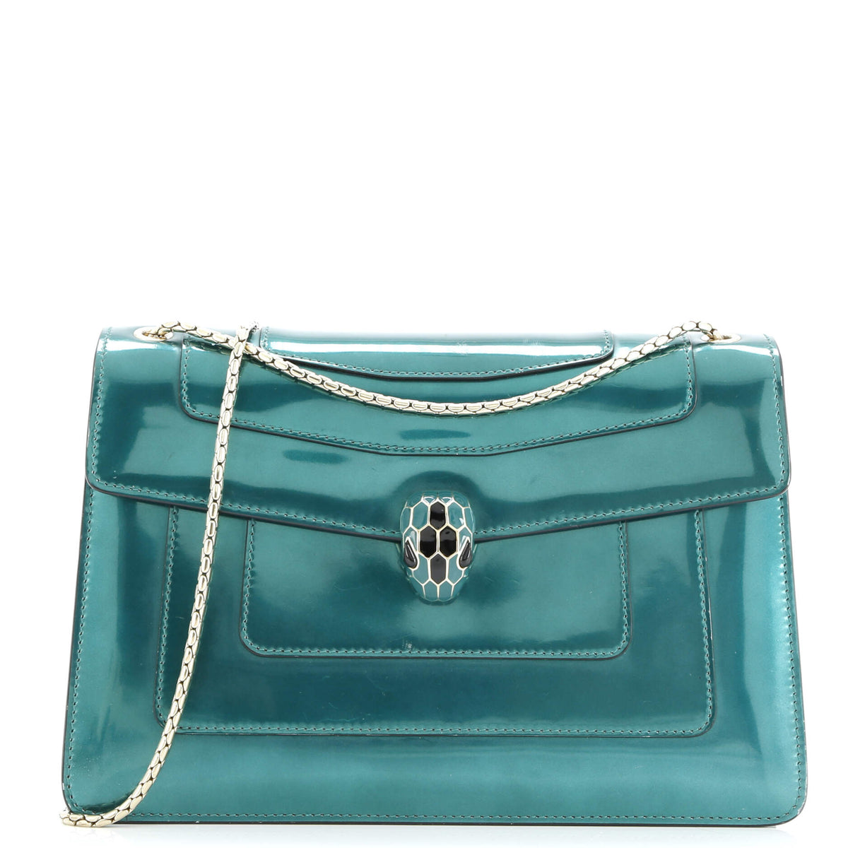 Bvlgari BVLGARI Serpenti Forever Shoulder Bag Patent Medium