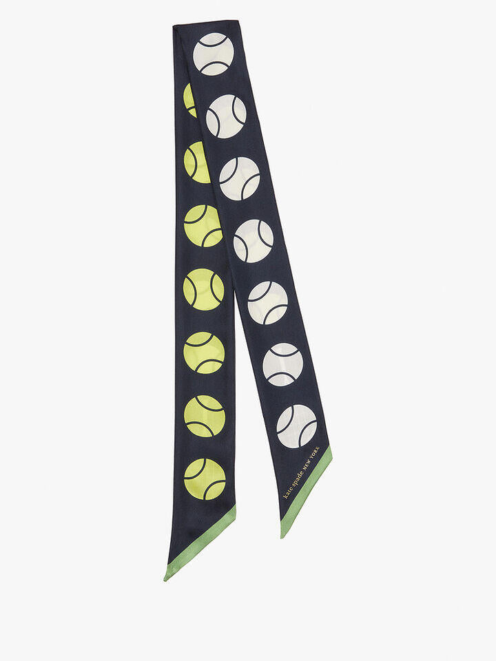 Kate Spade Au Tennis Silk Skinny Scarf