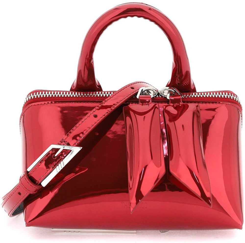 Women's Mirror-Effect Friday Mini Bag in Red | 241WAH02PU02