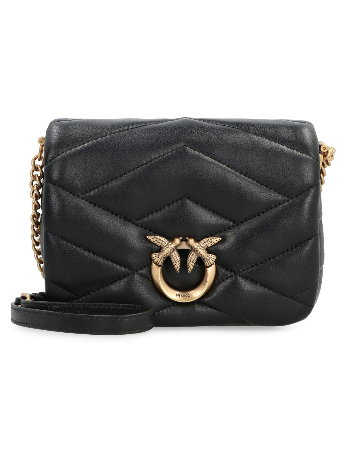 Pinko Women's Baby Love Bag Click Puff Bag in Black | 101584A1ET Color Z99Q