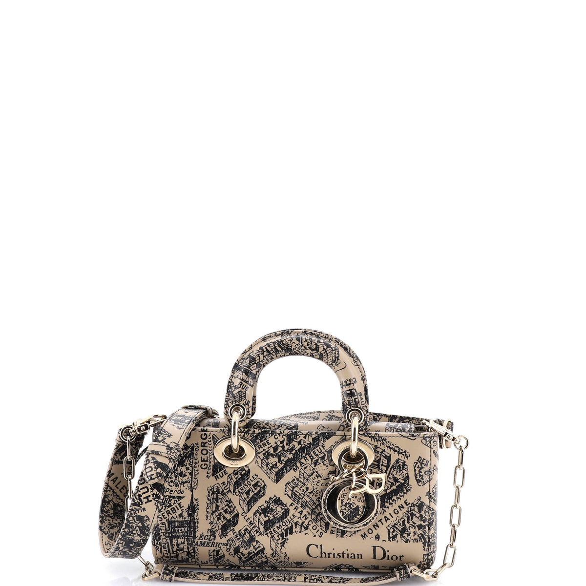 Christian Dior Lady D-Joy Bag Printed Leather Small