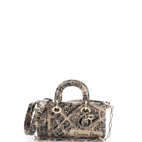 Lady D-Joy Bag Printed Leather Small