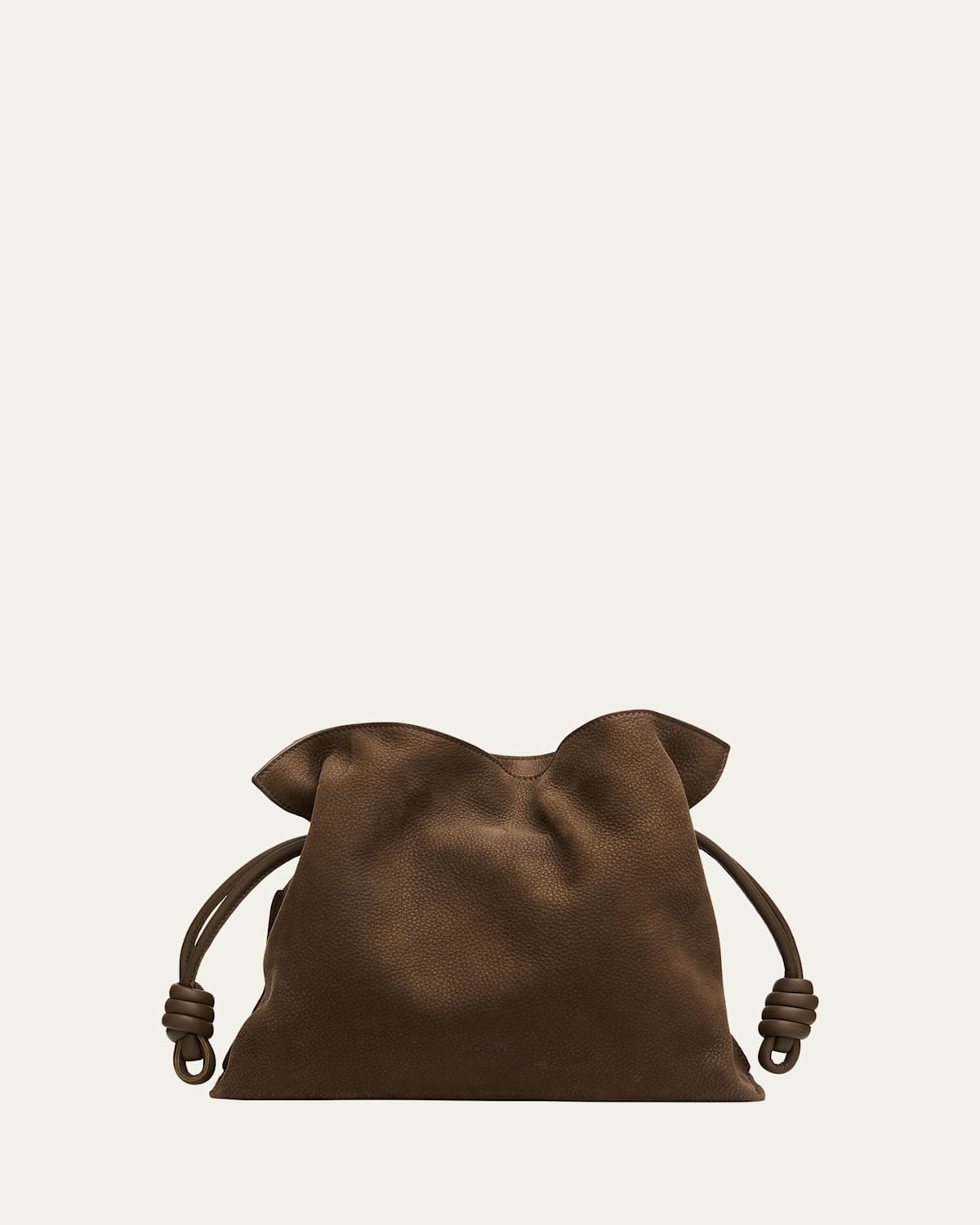 Loewe Flamenco Clutch Bag in Nubuck Leather