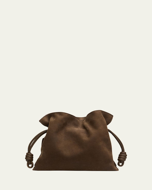 Flamenco Clutch Bag in Nubuck Leather