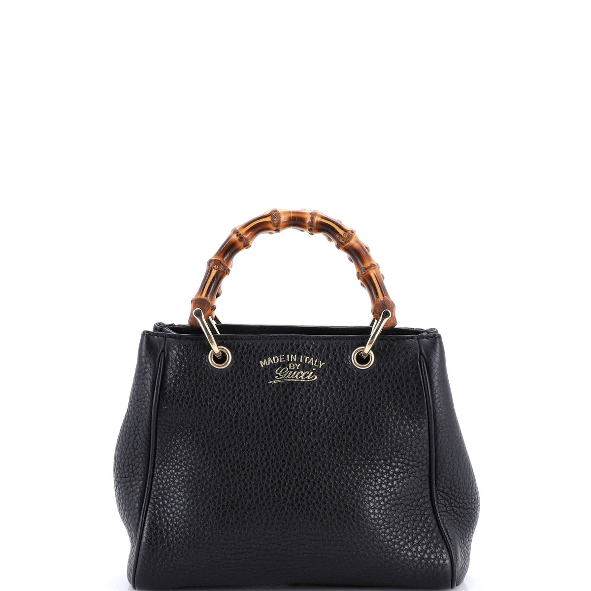 Gucci GUCCI Bamboo Shopper Tote Leather Mini