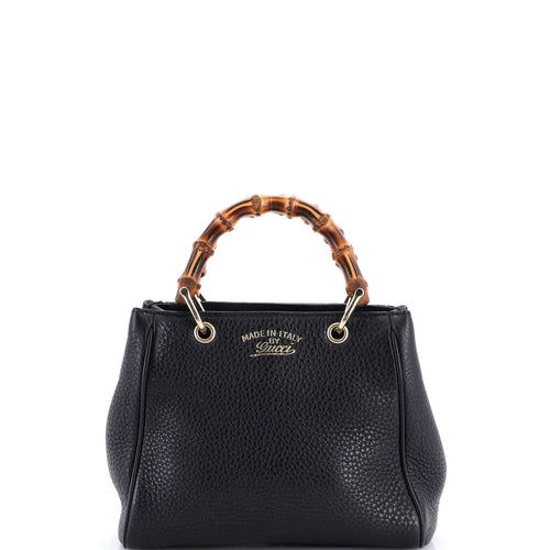 GUCCI Bamboo Shopper Tote Leather Mini