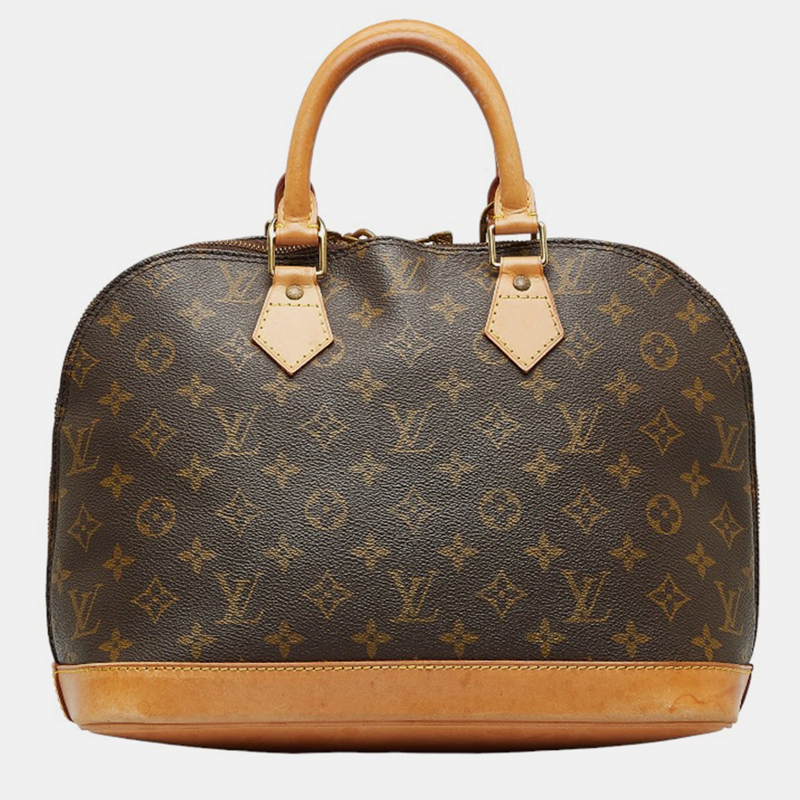 Louis Vuitton Sac à main Alma PM en toile marron avec monogramme