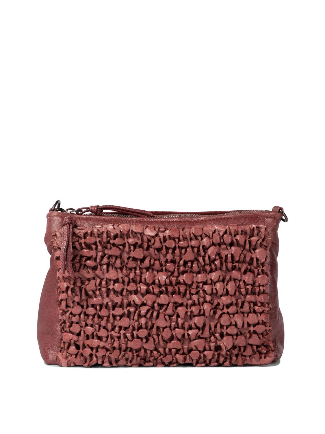 Giancarlo Nevola Women's "riccio" Shoulder Bag in Bordeaux | H818N14056RICCIO Color MALVA