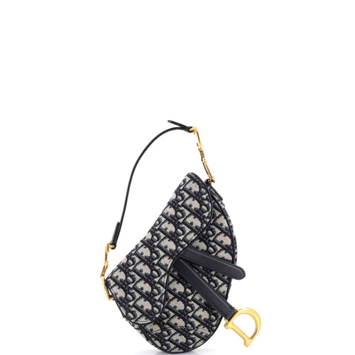 Saddle Handbag Oblique Canvas Mini