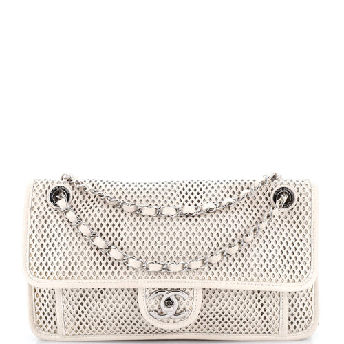 CHANEL Up In The Air Flap Bag Perforated Leather Medium