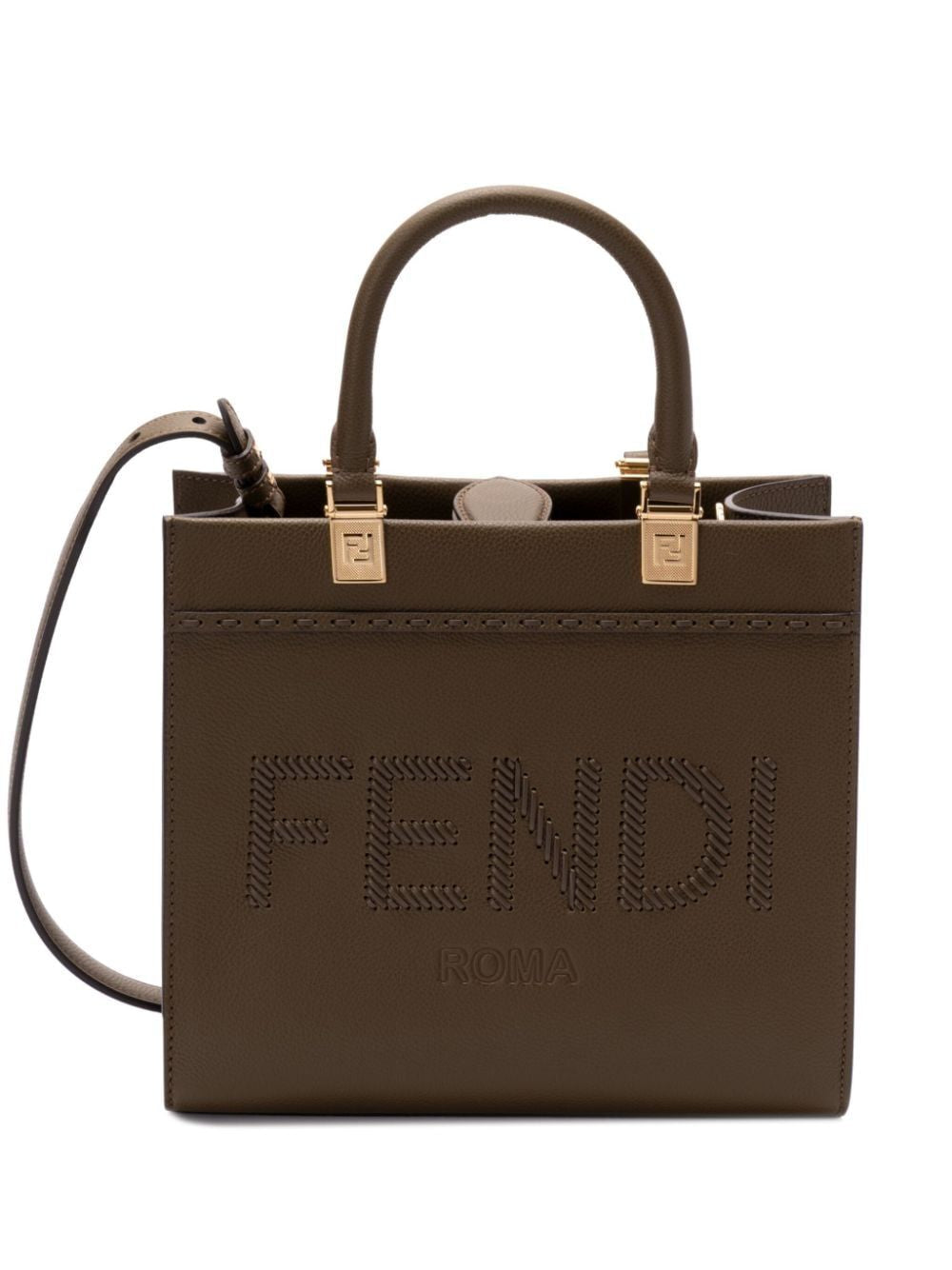 Fendi Women's Sunshine Small Bag in Wood | 8BH394ASUE