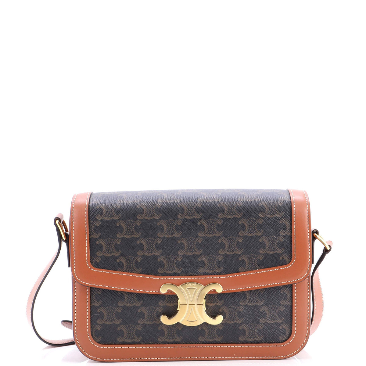 Celine CELINE Triomphe Shoulder Bag Triomphe Coated Canvas Medium