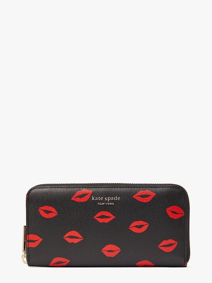 Kate Spade Au spencer kisses zip-around continental wallet