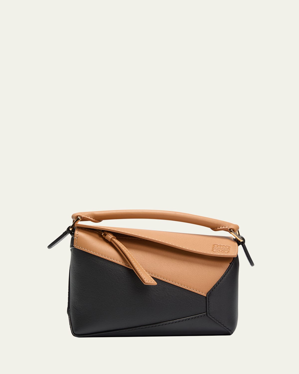 Loewe Mini Puzzle Edge Bicolor Top-Handle Bag