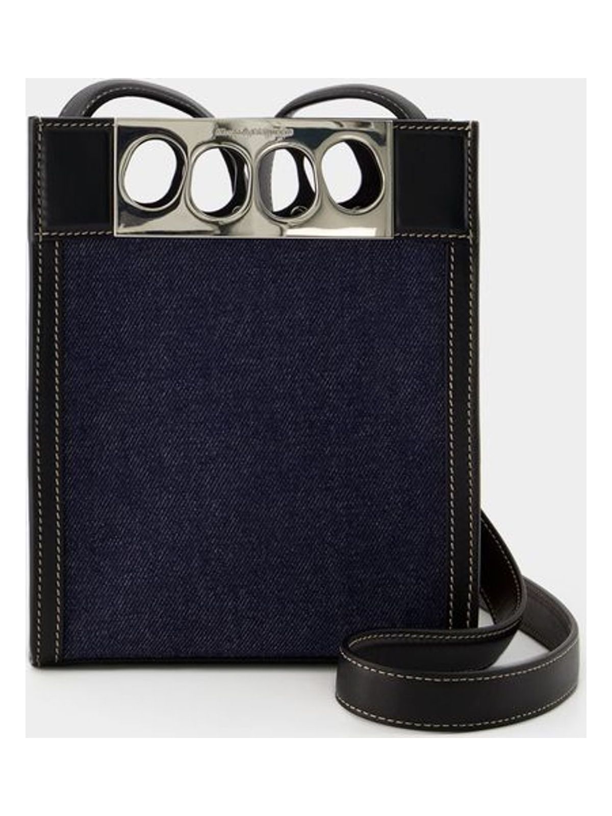 Alexander Mcqueen Men's Mini Tote Bag in Blue | 7354881AAPP4162