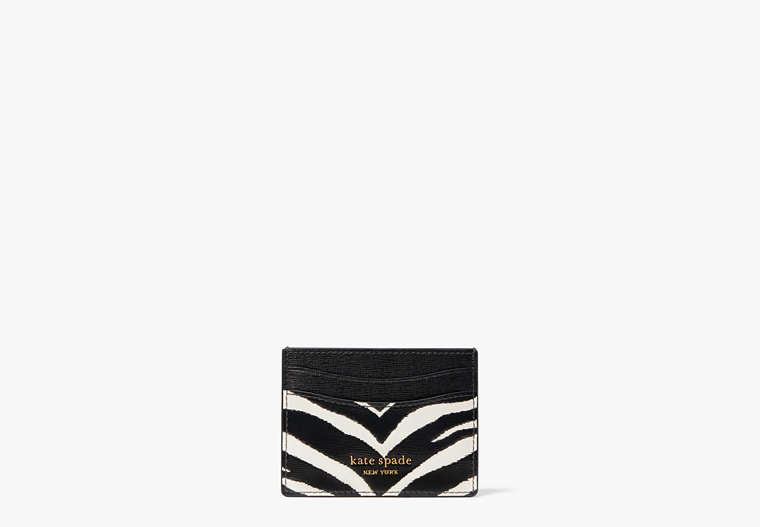 Kate Spade New York Morgan Zebra Embossed Cardholder