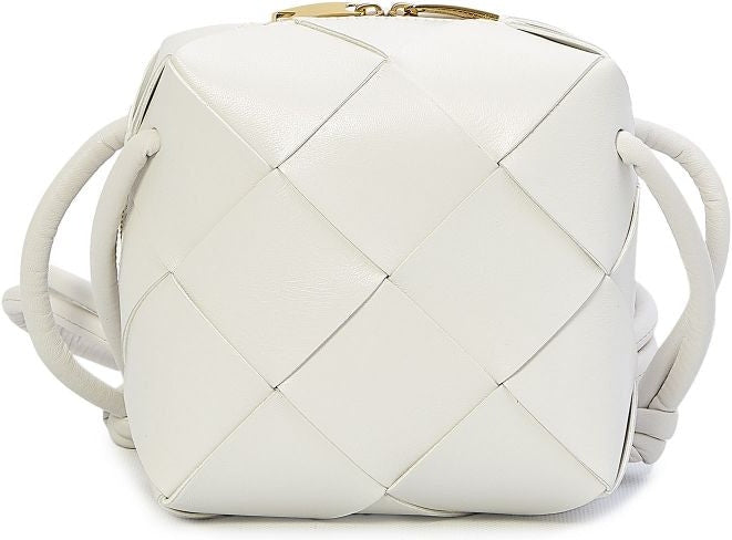 Bottega Veneta Women's Mini Cassette Camera Bag in White | Size UNICA | 701915VCQC2
