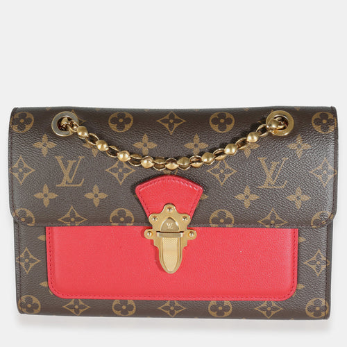 Cherry Monogram Canvas Victoire Bag
