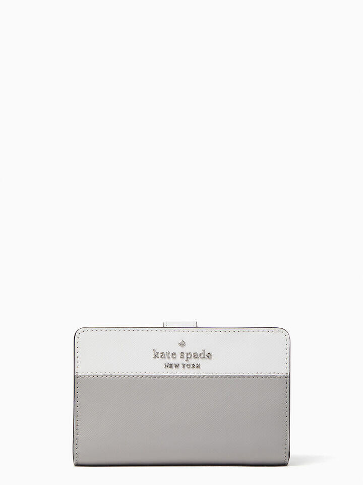 Kate Spade Au staci colorblock medium compact bifold wallet