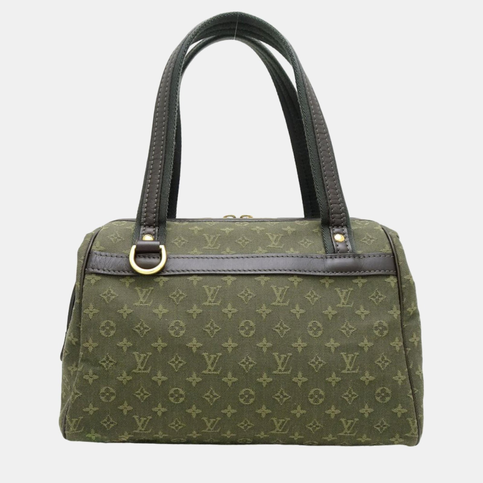 Louis Vuitton Sac à main Mini Lin Josephine PM en toile verte avec monogramme