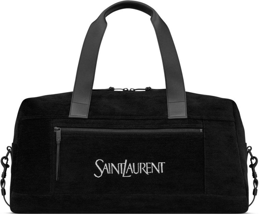 Saint Laurent Men's Duffle Bag With Logo in Black | 594400FACGA