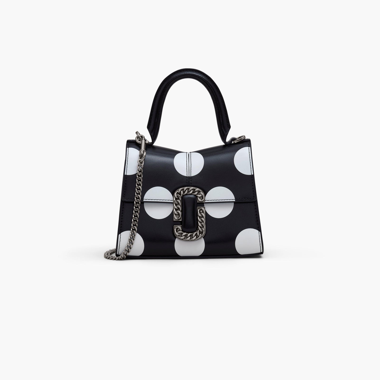 Marc Jacobs The Spots St. Marc Mini Top Handle Bag in Black/White