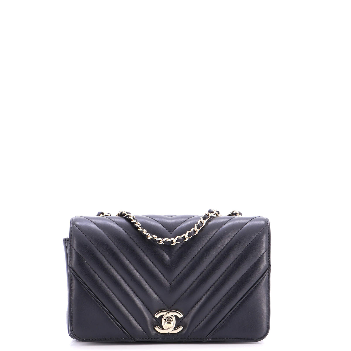 Chanel CHANEL Statement Flap Bag Chevron Calfskin Mini