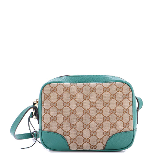 GUCCI Bree Disco Crossbody Bag GG Canvas with Leather Mini