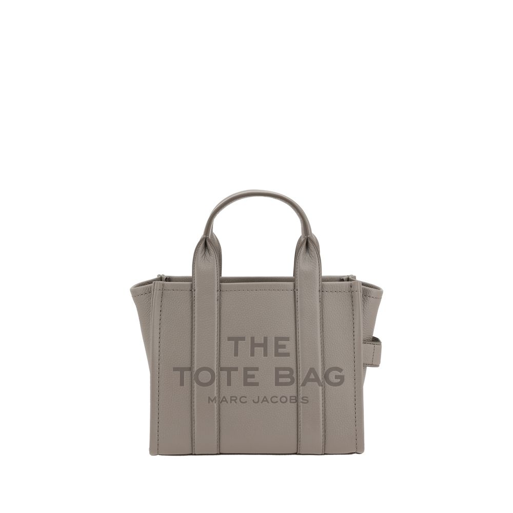 Marc Jacobs Marc Jacobs Belt Shoulder Shoulder Grained Calf Leather Tote Bag - Gray