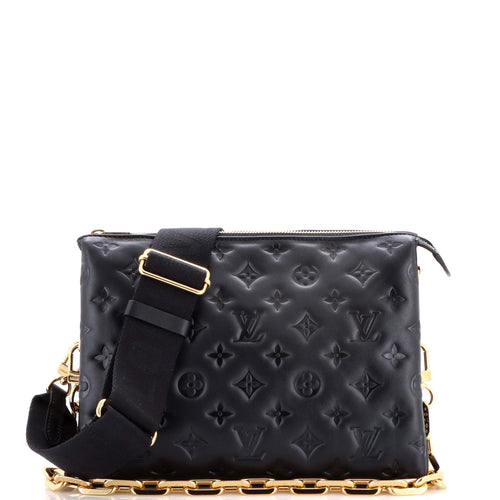Coussin Bag Monogram Embossed Lambskin PM
