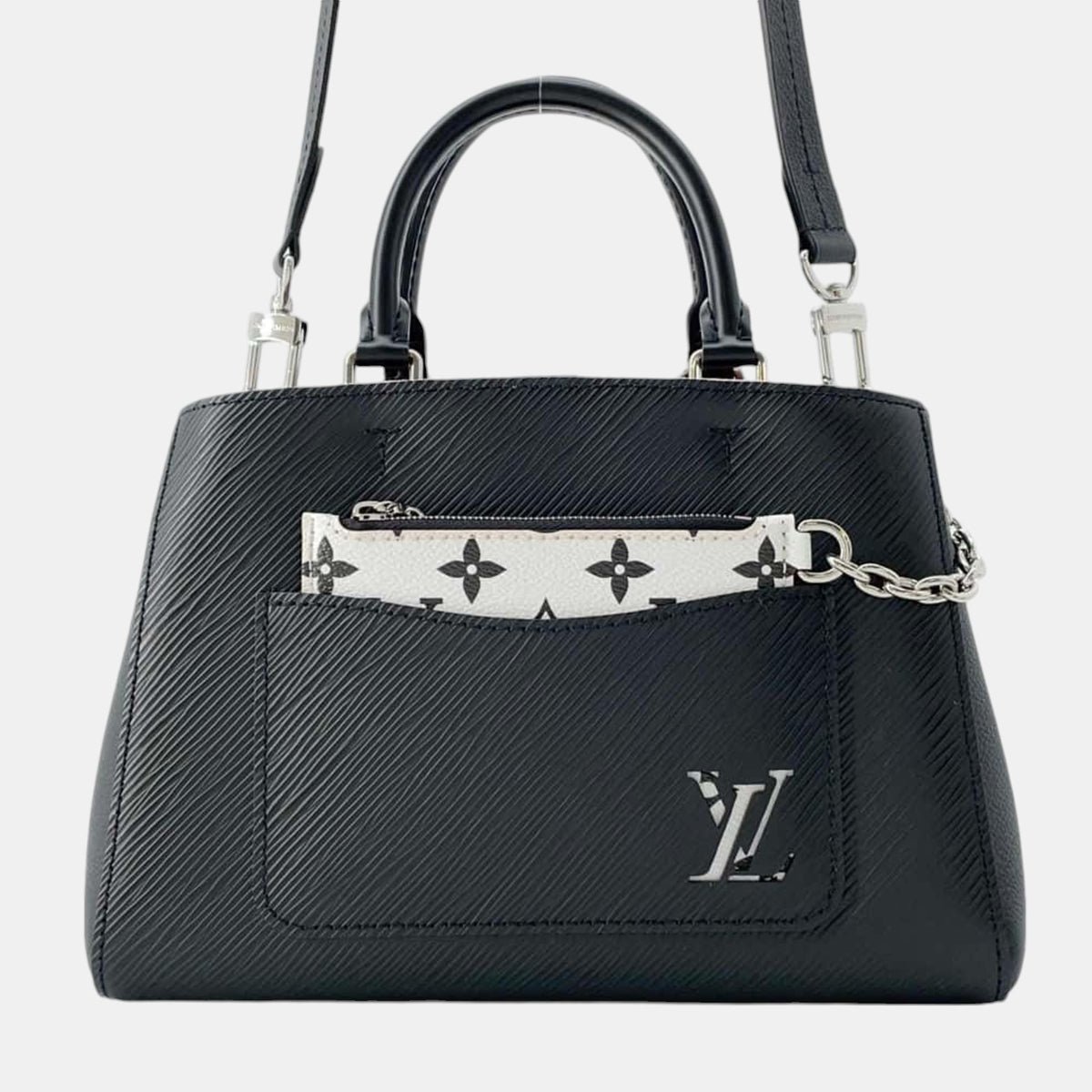 Louis Vuitton Black Epi Marelle Handbag