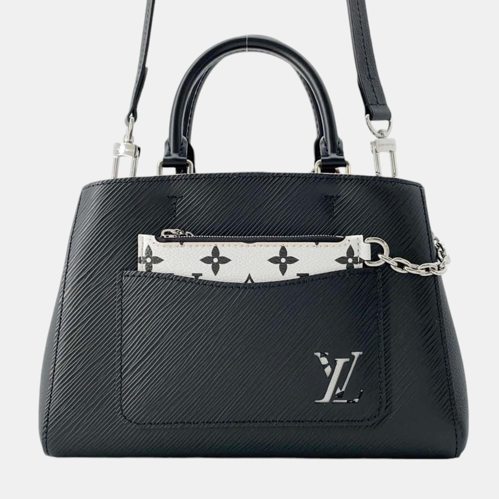 Louis Vuitton Schwarze Epi Marelle Handtasche