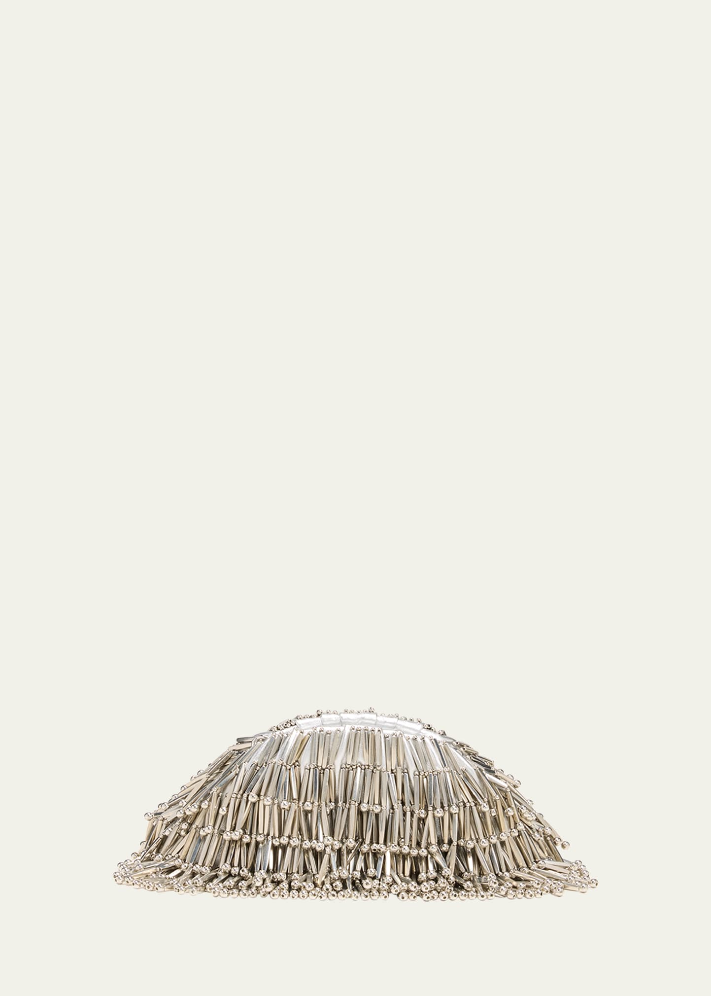 Cult Gaia Jaala Nano Fringe Embellished Clutch Bag