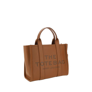 Marc Jacobs Belt Shoulder Shoulder Embossed Logo Calf Leather Tote Bag - Brown