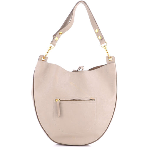 CELINE Trotteur Pocket Hobo Grainy Leather Medium
