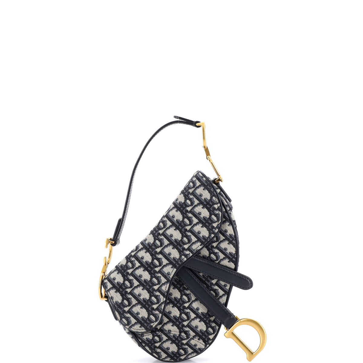 Christian Dior Saddle Handbag Oblique Canvas Mini